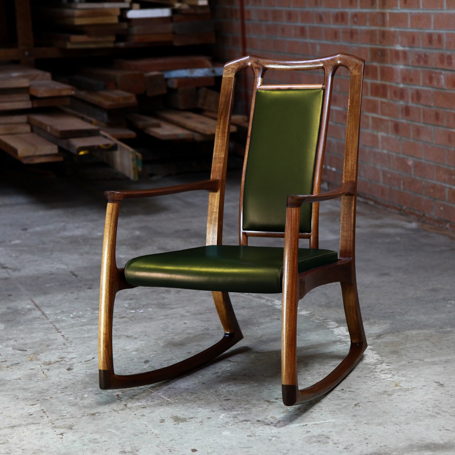 A working rocking chair made for Australian conditions from Australian native timbers