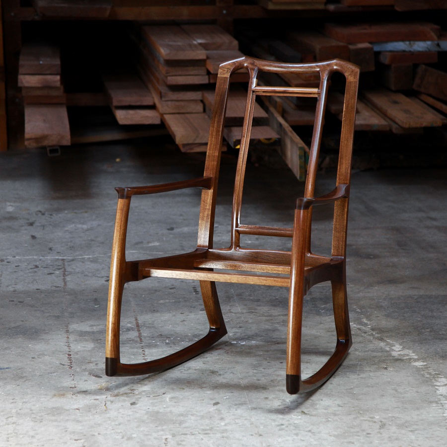A working rocking chair made for Australian conditions from Australian native timbers